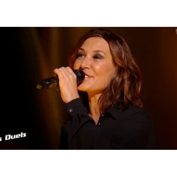 Zazie sexy dans sa robe Yves Saint Laurent - Duels de "The Voice 7", 6 avril 2018, sur TF1