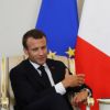 Le président français Emmanuel Macron a été reçu par Vladimir Poutine au palais Constantin à Saint-Petersbourg. Le 24 mai 2018.