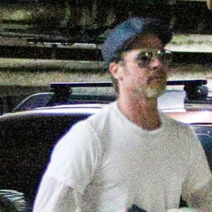 Exclusif - Brad Pitt se rend à un rendez-vous à Los Angeles, le 26 avril 2018.