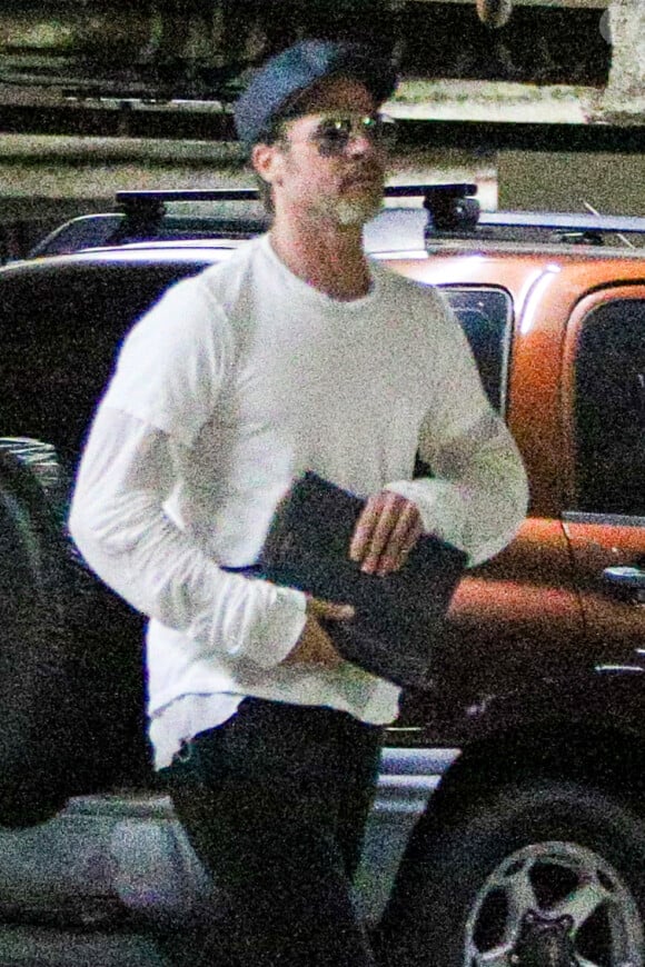 Exclusif - Brad Pitt se rend à un rendez-vous à Los Angeles, le 26 avril 2018.