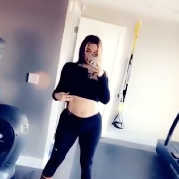 Khloé Kardashian au sport. Mai 2018.