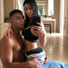 Younes Bendjima et Kourtney Kardashian, plus amoureux que jamais. Mars 2018.