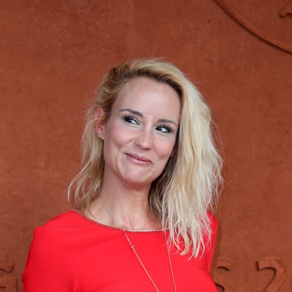 Elodie Gossuin au village lors des internationaux de tennis de Roland Garros, à Paris le 28 mai 2018.