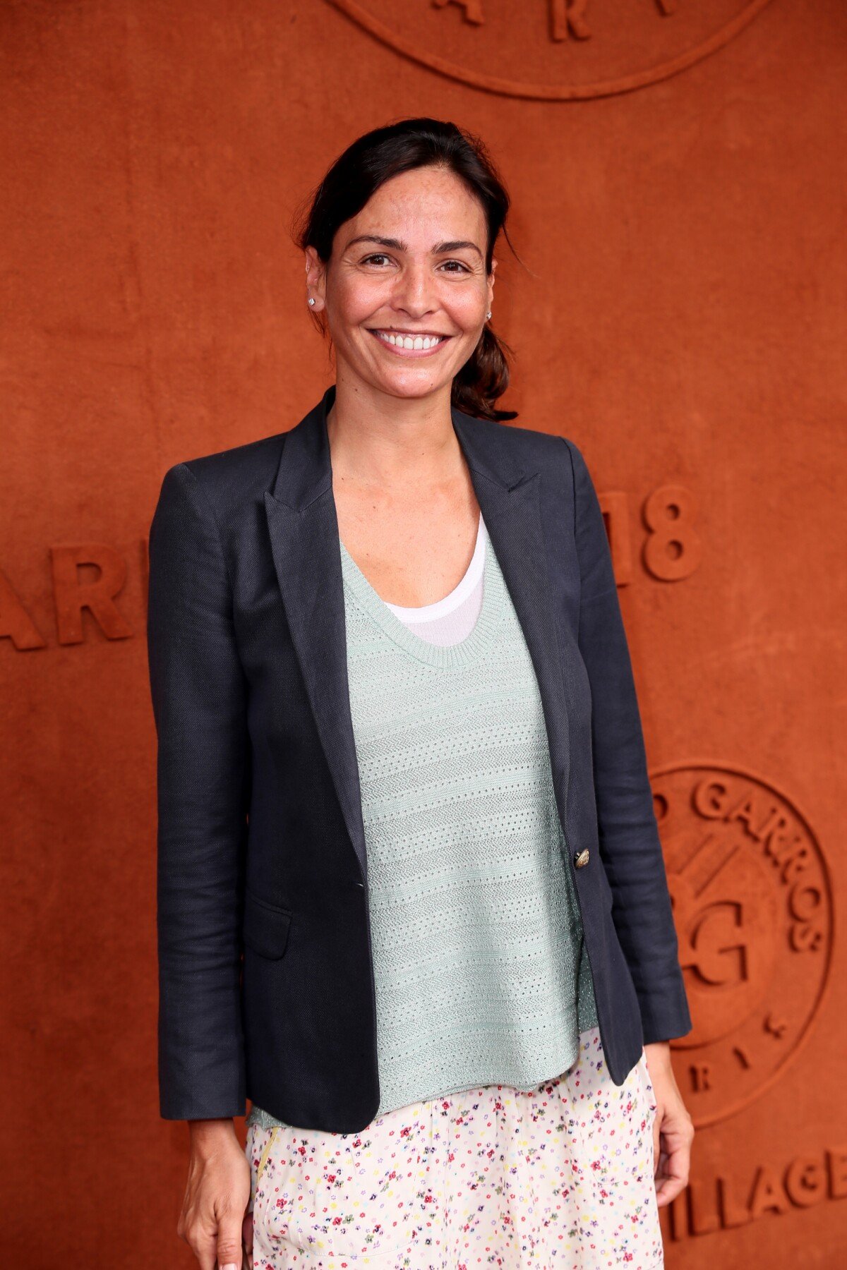 Photo : Inés Sastre au village lors des internationaux de tennis de