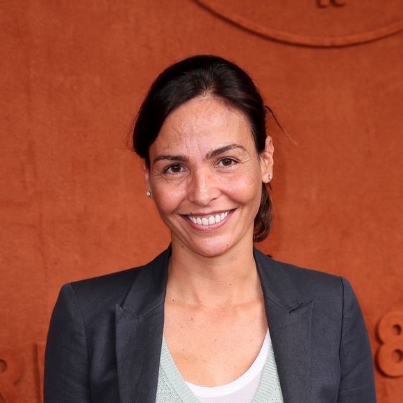 Inés Sastre au village lors des internationaux de tennis de Roland Garros, à Paris le 28 mai 2018.