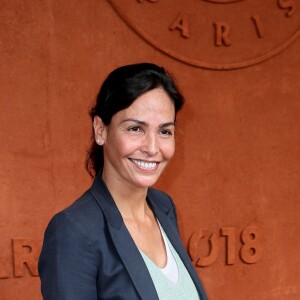 Inés Sastre au village lors des internationaux de tennis de Roland Garros, à Paris le 28 mai 2018.