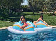 Kendall Jenner et sa soeur Kourtney Kardashian : Pool party en bikini