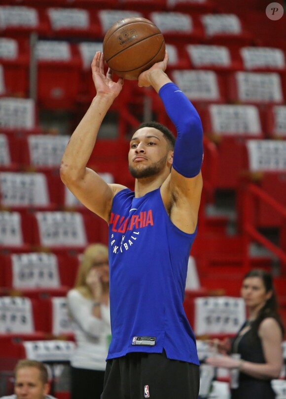 Ben Simmons lors d'un match à Miami en avril 2018.