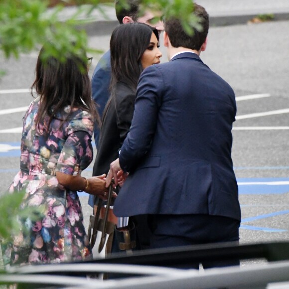 Kim Kardashian West quitte la Maison Blanche après un entretien avec Donald Trump et Jared Kushner à Washington le 30 mai 2018