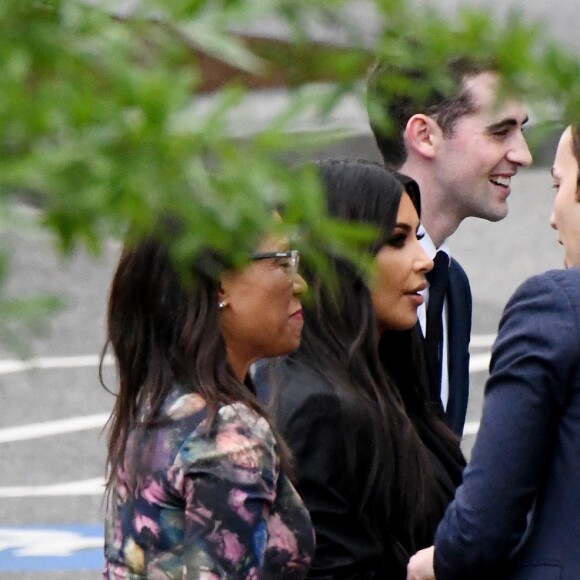 Kim Kardashian West quitte la Maison Blanche après un entretien avec Donald Trump et Jared Kushner à Washington le 30 mai 2018