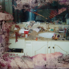 Pochette de l'album de Pusha T, "Daytona", sorti en mai 2018. La photo datée de 2006 représente la salle de bain de Whitney Houston couverte de produits et d'instruments utilisés pour consommer de la drogue. Kanye West (producteur de Pusha T) a dépensé 85 000 dollars pour obtenir les droits de ce cliché qui avait été publié à l'époque par le "National Enquirer".
