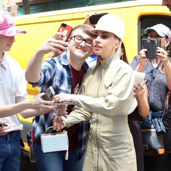 Lady Gaga se rend au studio d'enregistrement Electric Lady Sound à New York, le 30 mai 2018.