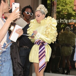 Lady Gaga quitte le studio d'enregistrement Electric Lady à New York, le 30 mai 2018.