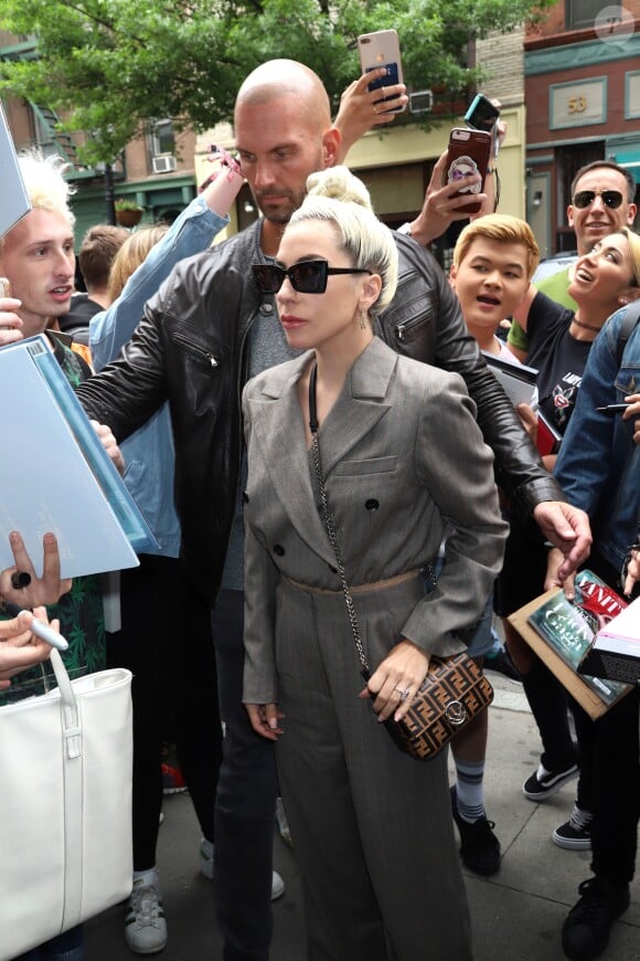Lady Gaga arrive au studio d'enregistrement Electric Lady Sound à New York, le 28 mai 2018.