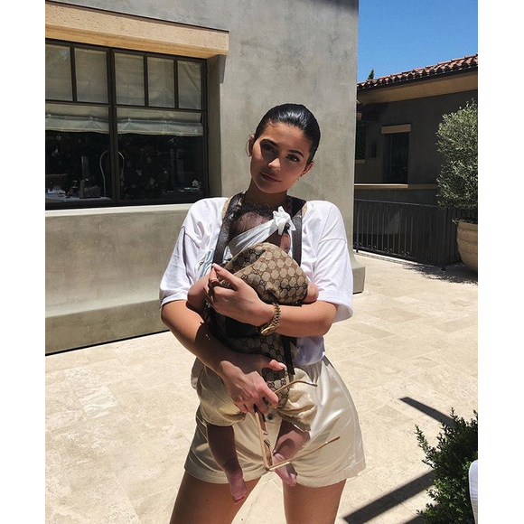Kylie Jenner et sa fille Stormi. Juin 2018.