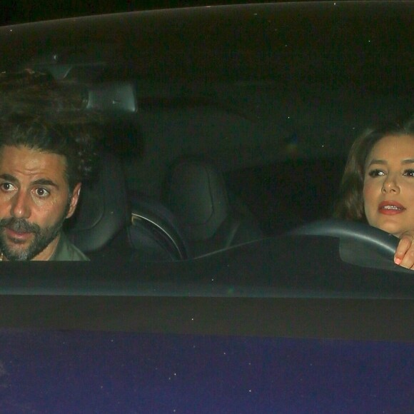 Eva Longoria très enceinte et son mari José Baston sont allés diner en amoureux au restaurant Ago à West Hollywood, le 4 juin 2018