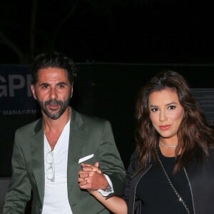 Eva Longoria très enceinte et son mari José Baston sont allés diner en amoureux au restaurant Ago à West Hollywood, le 4 juin 2018