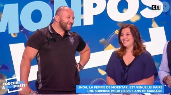 Mokhtar et sa femme Linda - "TPMP", 4 juin 2018, C8