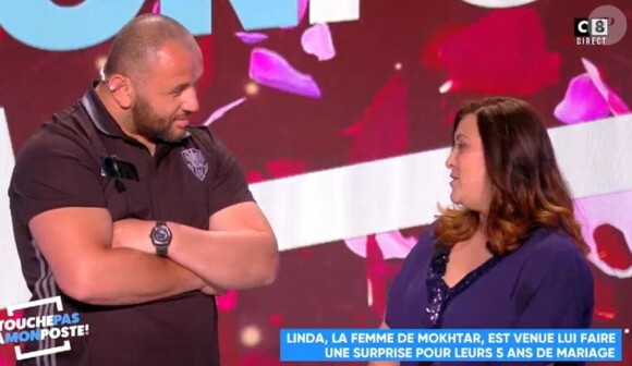 Mokhtar et sa femme Linda - "TPMP", 4 juin 2018, C8
