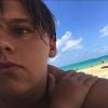 Jackson Brundage à la plage - juillet 2017
