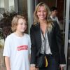 Sarah Lavoine et son fils Roman - Les célébrités au village des Internationaux de Tennis de Roland Garros à Paris, France, le 6 juin 2018.