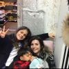 Jean-Pascal Lacoste, ses enfants et Delphine Tellier - Instagram, février 2018