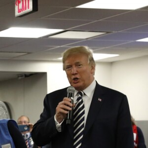 Donald Trump et Melania Trump lors d'une rencontre au siège de la FEMA à Washington, le 6 juin 2018