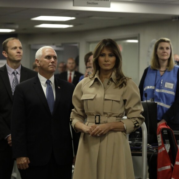 Donald Trump et Melania Trump lors d'une rencontre au siège de la FEMA à Washington, le 6 juin 2018