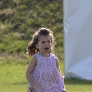 La princesse Charlotte de Cambridge lors d'un match de polo caritatif au Beaufort Polo Club à Tetbury le 10 juin 2018. Le Maserati Royal Charity Polo Trophy est destiné à recueillir des fonds pour deux organismes de bienfaisance, "The Royal Marsden" et "Centrepoint".