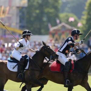 Le prince William, duc de Cambridge lors d'un match de polo caritatif au Beaufort Polo Club à Tetbury le 10 juin 2018. Le Maserati Royal Charity Polo Trophy est destiné à recueillir des fonds pour deux organismes de bienfaisance, "The Royal Marsden" et "Centrepoint".