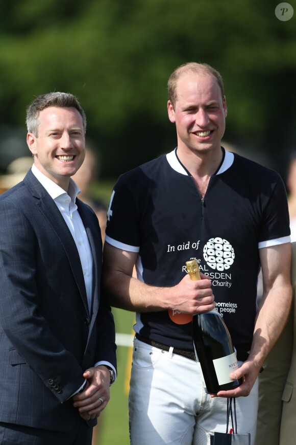 Le prince William, duc de Cambridge lors d'un match de polo caritatif au Beaufort Polo Club à Tetbury le 10 juin 2018. Le Maserati Royal Charity Polo Trophy est destiné à recueillir des fonds pour deux organismes de bienfaisance, "The Royal Marsden" et "Centrepoint".