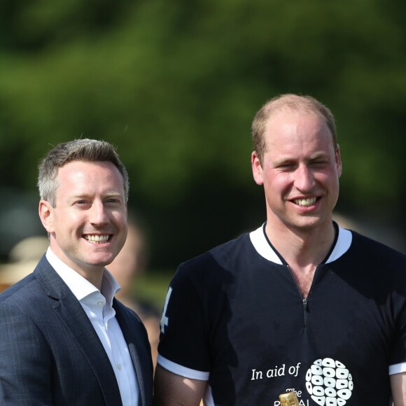 Le prince William, duc de Cambridge lors d'un match de polo caritatif au Beaufort Polo Club à Tetbury le 10 juin 2018. Le Maserati Royal Charity Polo Trophy est destiné à recueillir des fonds pour deux organismes de bienfaisance, "The Royal Marsden" et "Centrepoint".