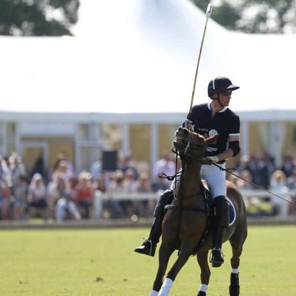 Le prince William, duc de Cambridge lors d'un match de polo caritatif au Beaufort Polo Club à Tetbury le 10 juin 2018. Le Maserati Royal Charity Polo Trophy est destiné à recueillir des fonds pour deux organismes de bienfaisance, "The Royal Marsden" et "Centrepoint".