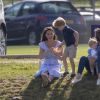 Catherine Kate Middleton, duchesse de Cambridge, le prince George lors d'un match de polo caritatif au Beaufort Polo Club à Tetbury le 10 juin 2018. Le Maserati Royal Charity Polo Trophy est destiné à recueillir des fonds pour deux organismes de bienfaisance, "The Royal Marsden" et "Centrepoint".