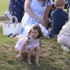 la princesse Charlotte, pieds nus, , la princesse Charlotte, pieds nus, lors d'un match de polo caritatif au Beaufort Polo Club à Tetbury le 10 juin 2018. Le Maserati Royal Charity Polo Trophy est destiné à recueillir des fonds pour deux organismes de bienfaisance, "The Royal Marsden" et "Centrepoint".