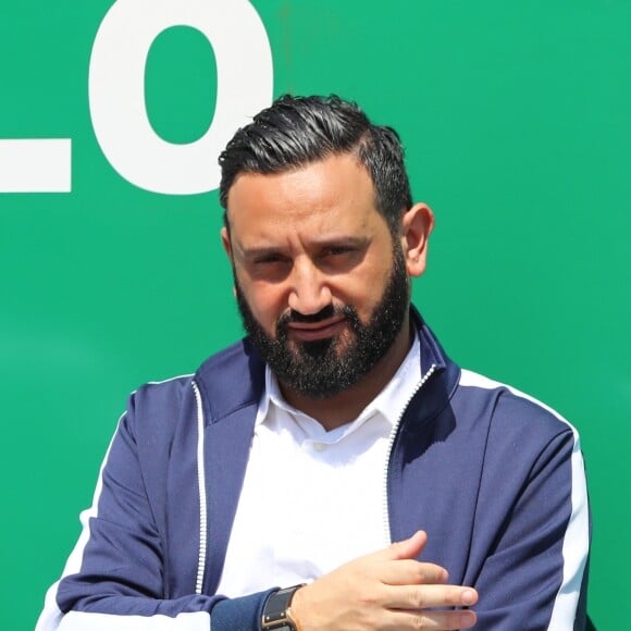 Cyril Hanouna - Célébrités dans les tribunes du Rolex Monte-Carlo Masters 2018 à Roquebrune Cap Martin, France, le 21 avril 2018.