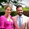 Spencer Matthews et sa compagne Vogue Williams - Les célébrités lors du Derby Investec d'Epsom le 1er juin 2018