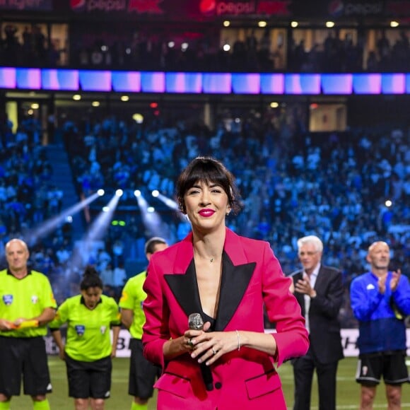 Nolwenn Leroy fait le show d'avant-match des légendes, France98 contre une sélection FIFA 98 à la U Arena à Nanterre, France, le 12 juin 2018. France98 a gagné 3-2. © Bestimage