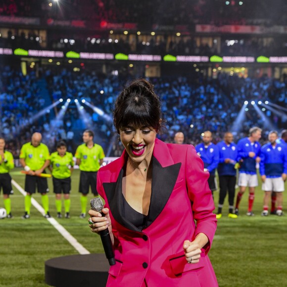 Nolwenn Leroy fait le show d'avant-match des légendes, France98 contre une sélection FIFA 98 à la U Arena à Nanterre, France, le 12 juin 2018. France98 a gagné 3-2. © Bestimage