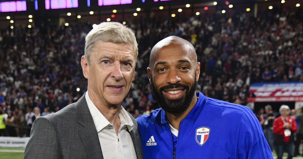Arsène Wenger et Thierry Henry - Les Bleus de France98 se sont imposés