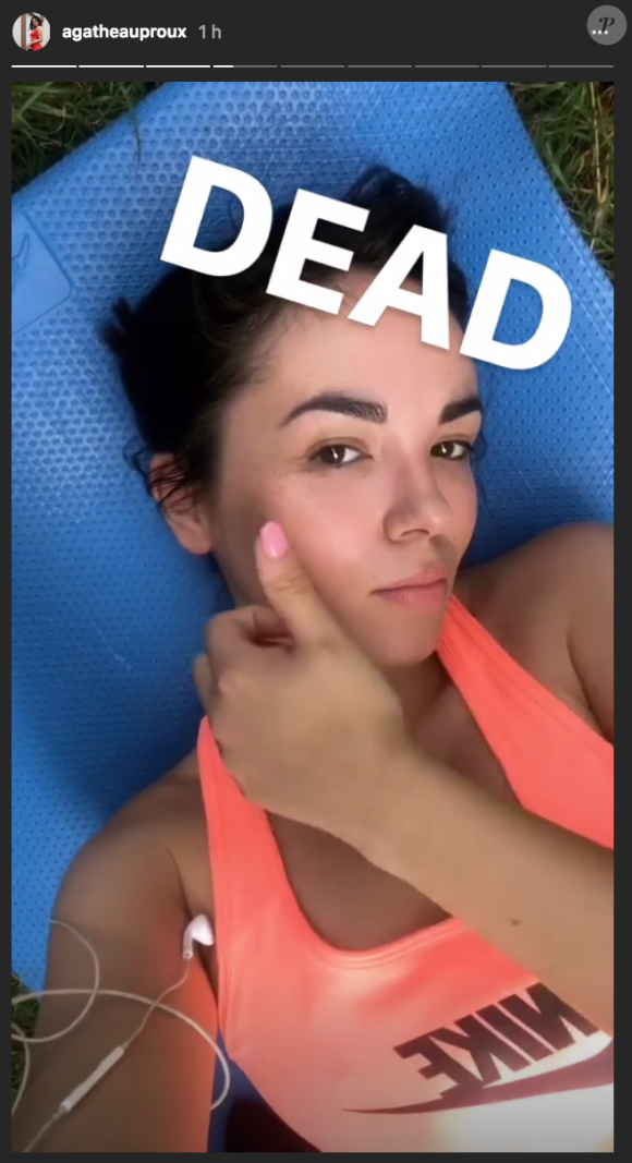 Agathe Auproux (Touche pas à mon poste) s'affiche au naturel sur Instagram, le 15 juin 2018.