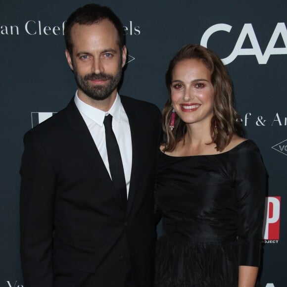 Benjamin Millepied et sa femme Natalie Portman - Les célébrités arrivent à la soirée "Dance Project Gala" à Los Angeles le 7 octobre 2017.