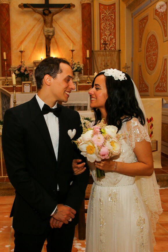 Exclusif - Prix spécial - Mariage religieux en l'église de Villanova d' Alizée et Grégoire Lyonnet - Villanova le 18 juin 2016 © Olivier Huitel - Olivier Sanchez / Bestimage - Crystal 18/06/2016 - Villanova