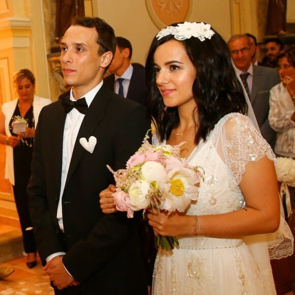 Exclusif - Prix spécial - Mariage religieux en l'église de Villanova d' Alizée et Grégoire Lyonnet - Villanova le 18 juin 2016 © Olivier Huitel - Olivier Sanchez / Bestimage - Crystal 18/06/2016 - Villanova