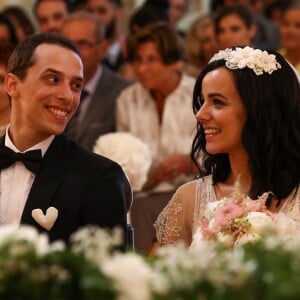 Exclusif - Prix spécial - Mariage religieux en l'église de Villanova d' Alizée et Grégoire Lyonnet - Villanova le 18 juin 2016 © Olivier Huitel - Olivier Sanchez / Bestimage - Crystal 18/06/2016 - Villanova