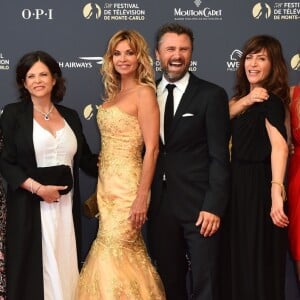 Maud Baecker,Charlotte Valandrey,Ingrid Chauvin,Alexandre Brasseur, Anne Caillon and Solène Hébert lors du photocall de la soirée d'ouverture du 58ème festival de Télévision de Monté-Carlo au Grimaldi Forum à Monaco le 15 juin 2018. © Bruno Bebert / Bestimage