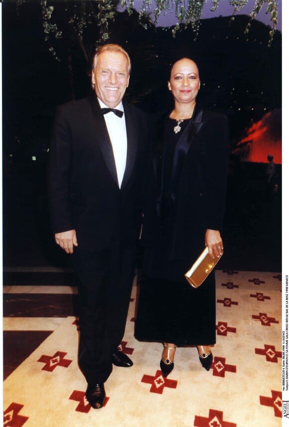 Edouard-Jean Empain et sa femme à Monaco en 1998.