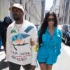 C'est le grand retour de Kim Kardashian à Paris pour son ami, le créateur Virgil Abloh. La star, accompagnée de son mari Kanye West, s'est rendue au défilé de mode homme printemps-été 2019 Louis Vuitton à Paris, le 21 juin 2018.