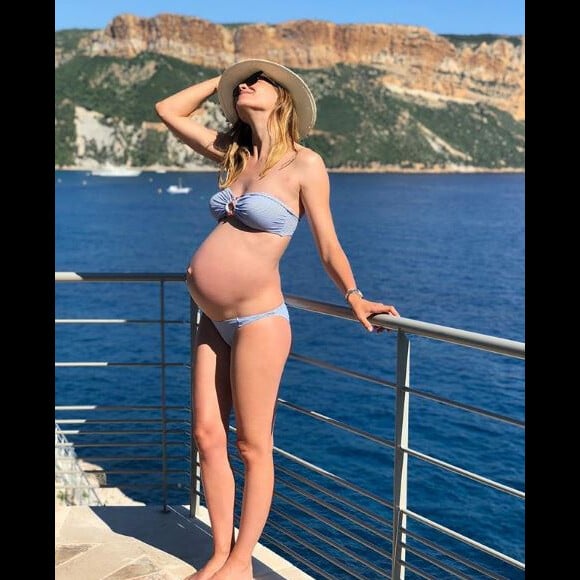 Nikola Karabatic annonce la grossesse de sa compagne Géraldine Pillet sur Instagram le 26 juin 2018.