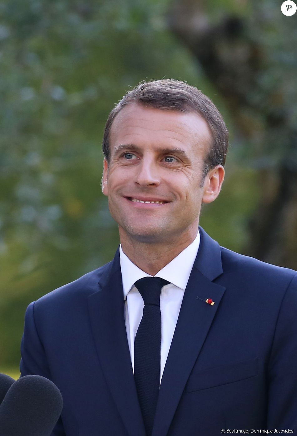 Le President Emmanuel Macron En Conference De Presse A La Villa Bonaparte A Rome En Italie Le 26 Juin 2018 C Dominique Jacovides Bestimage Purepeople